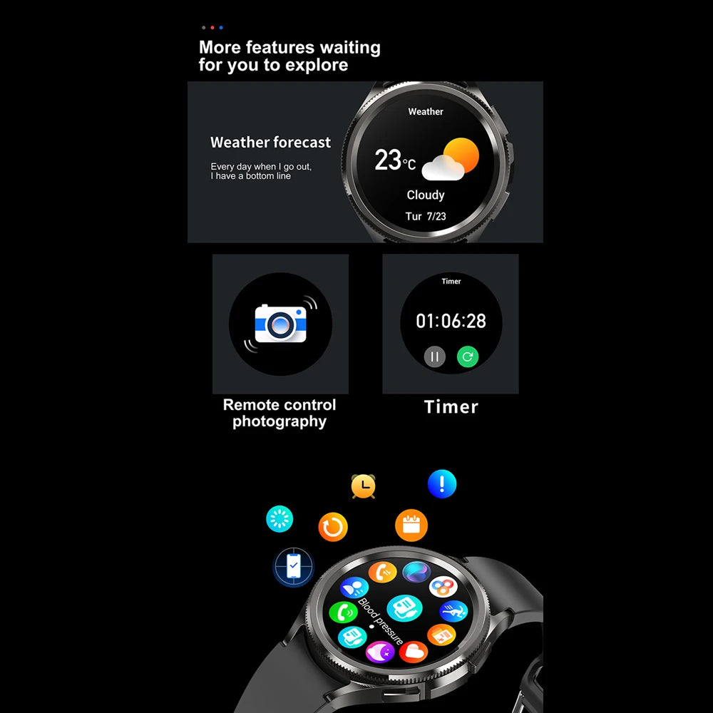 2025 New Smart Watch 6 Men's Smartwatch Android IOS