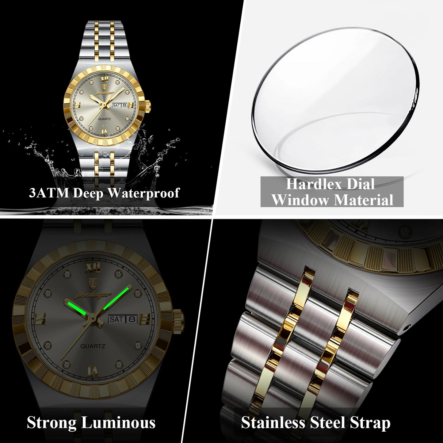 POEDAGAR Luxury Original Ladies Watch