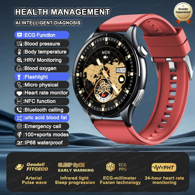 2025 New ECG+PPG Health Diagnosis Smartwatch