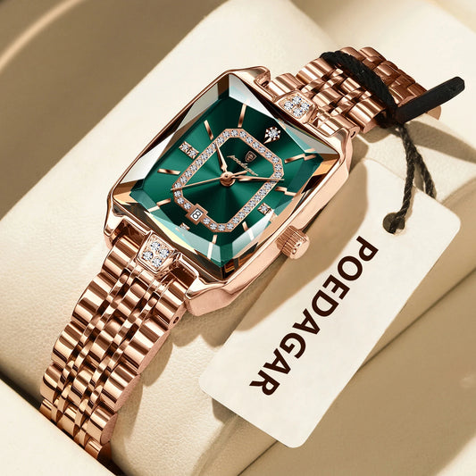 POEDAGAR Luxury Brand Ladies Wristwatch