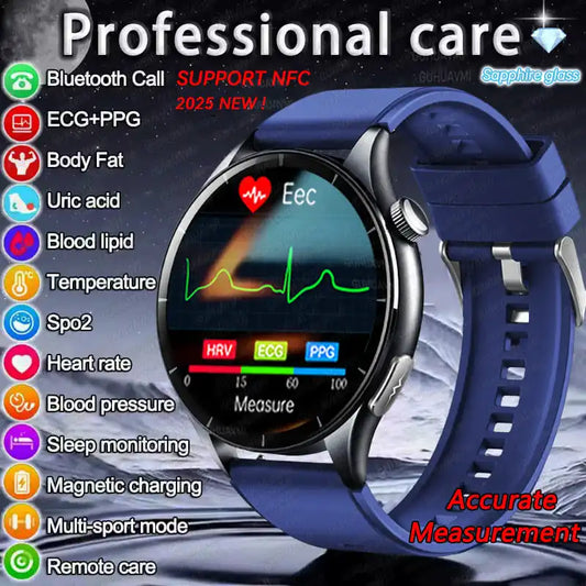 2025 New ECG+PPG Health Diagnosis Smartwatch