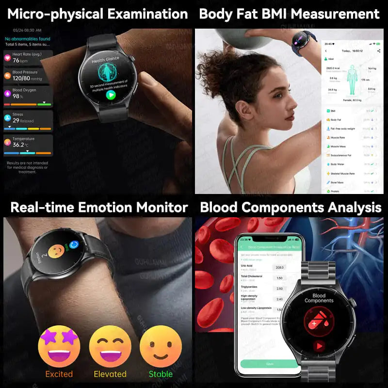 2025 New ECG+PPG Health Diagnosis Smartwatch