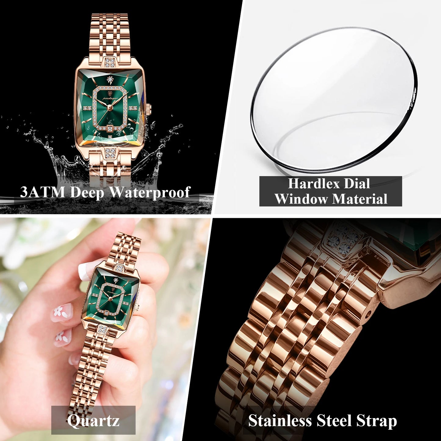 POEDAGAR Luxury Brand Ladies Wristwatch