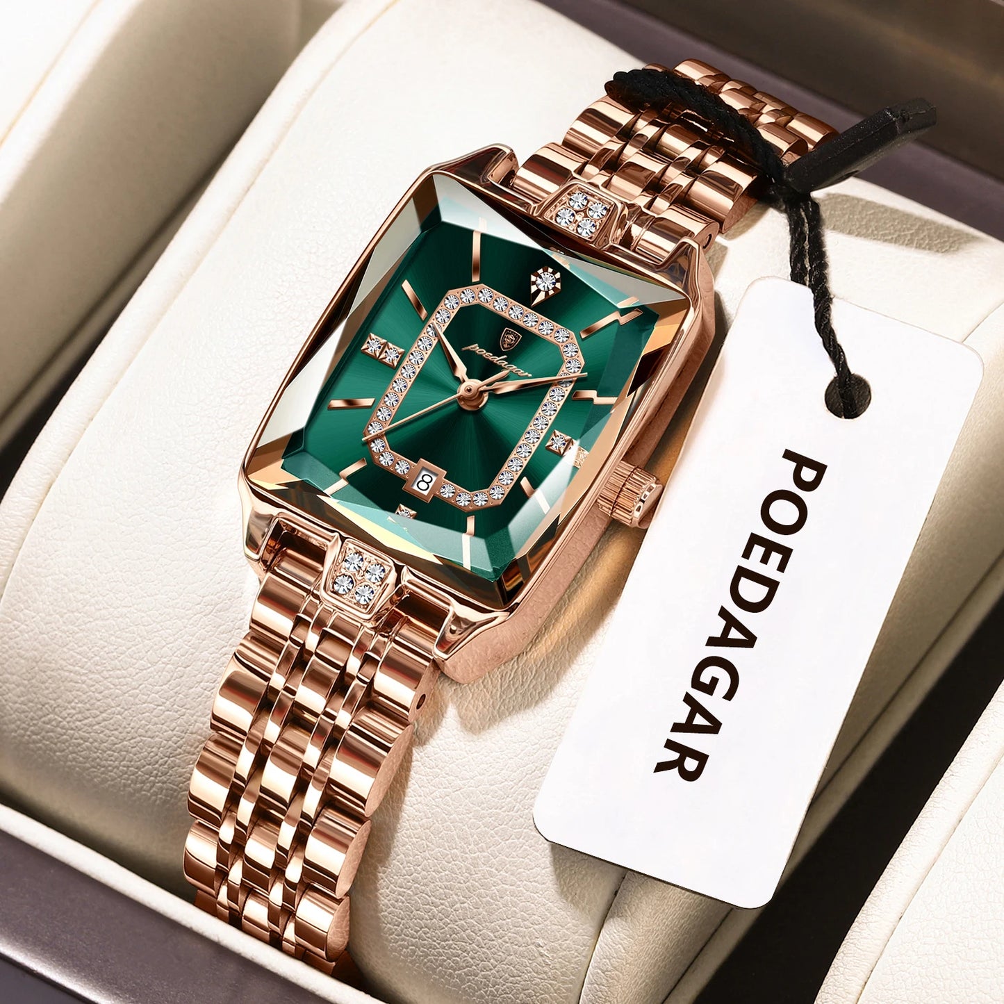POEDAGAR Luxury Brand Ladies Wristwatch