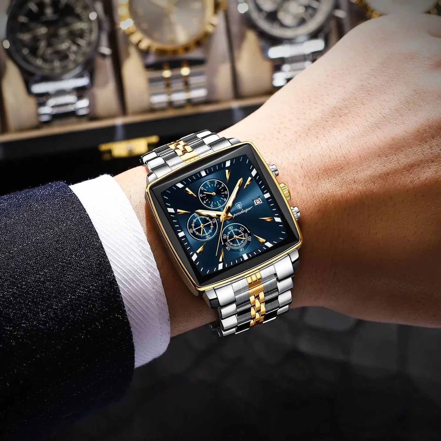 POEDAGAR Fashion Men Watch