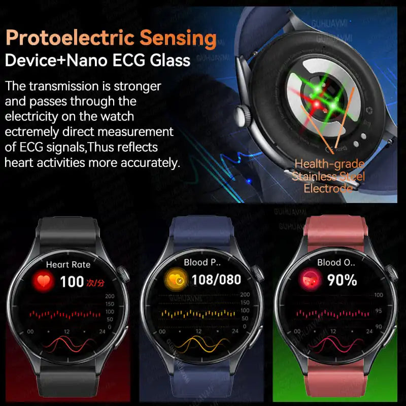 2025 New ECG+PPG Health Diagnosis Smartwatch