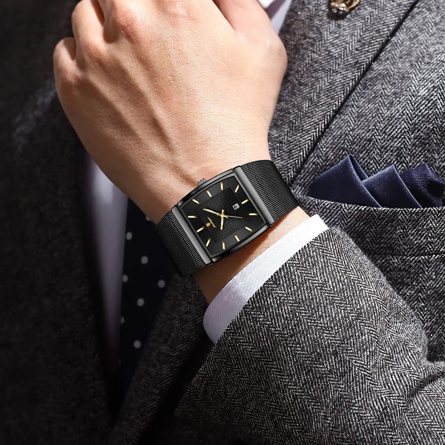 POEDAGAR Luxury Elegant Men's  Watche