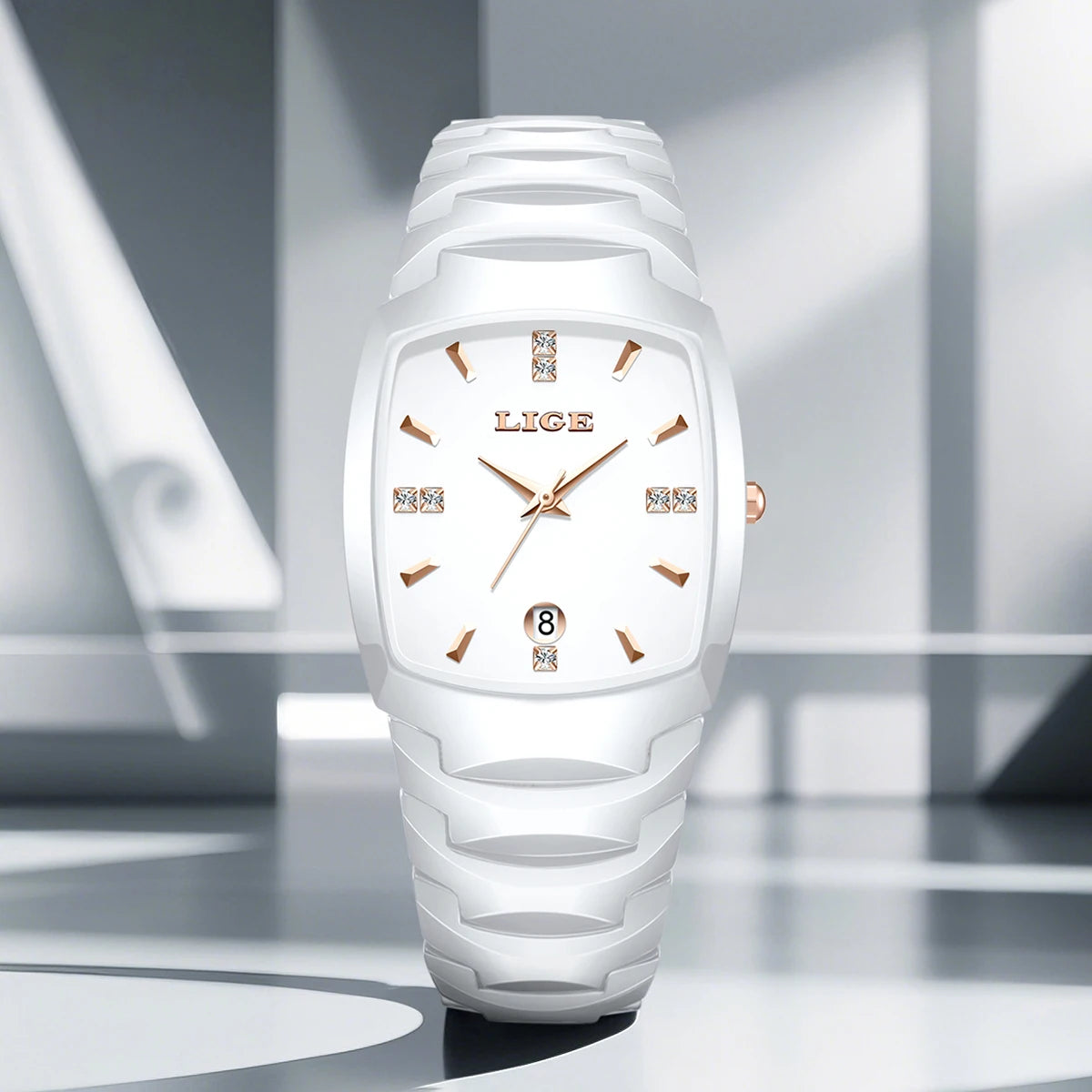 LIGE Fashion Luxury Woman Watch