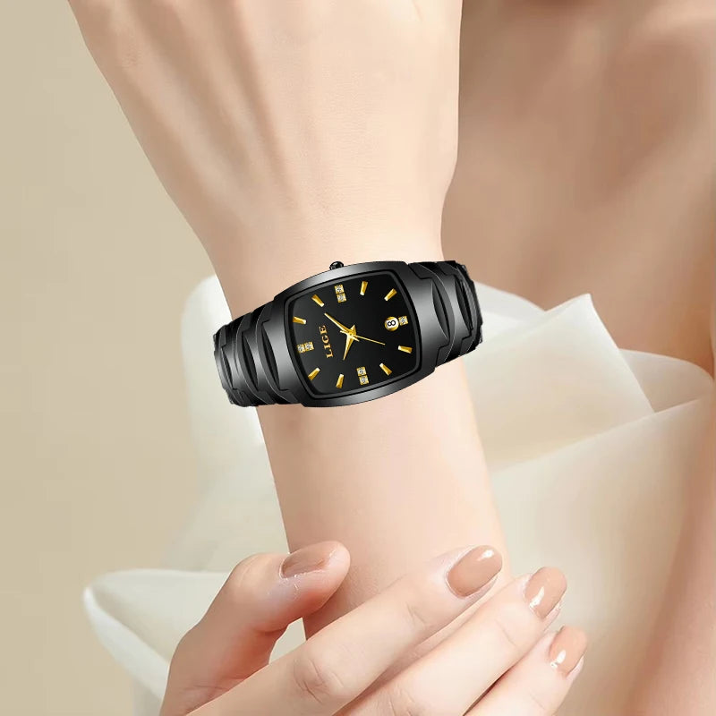 LIGE Fashion Luxury Woman Watch
