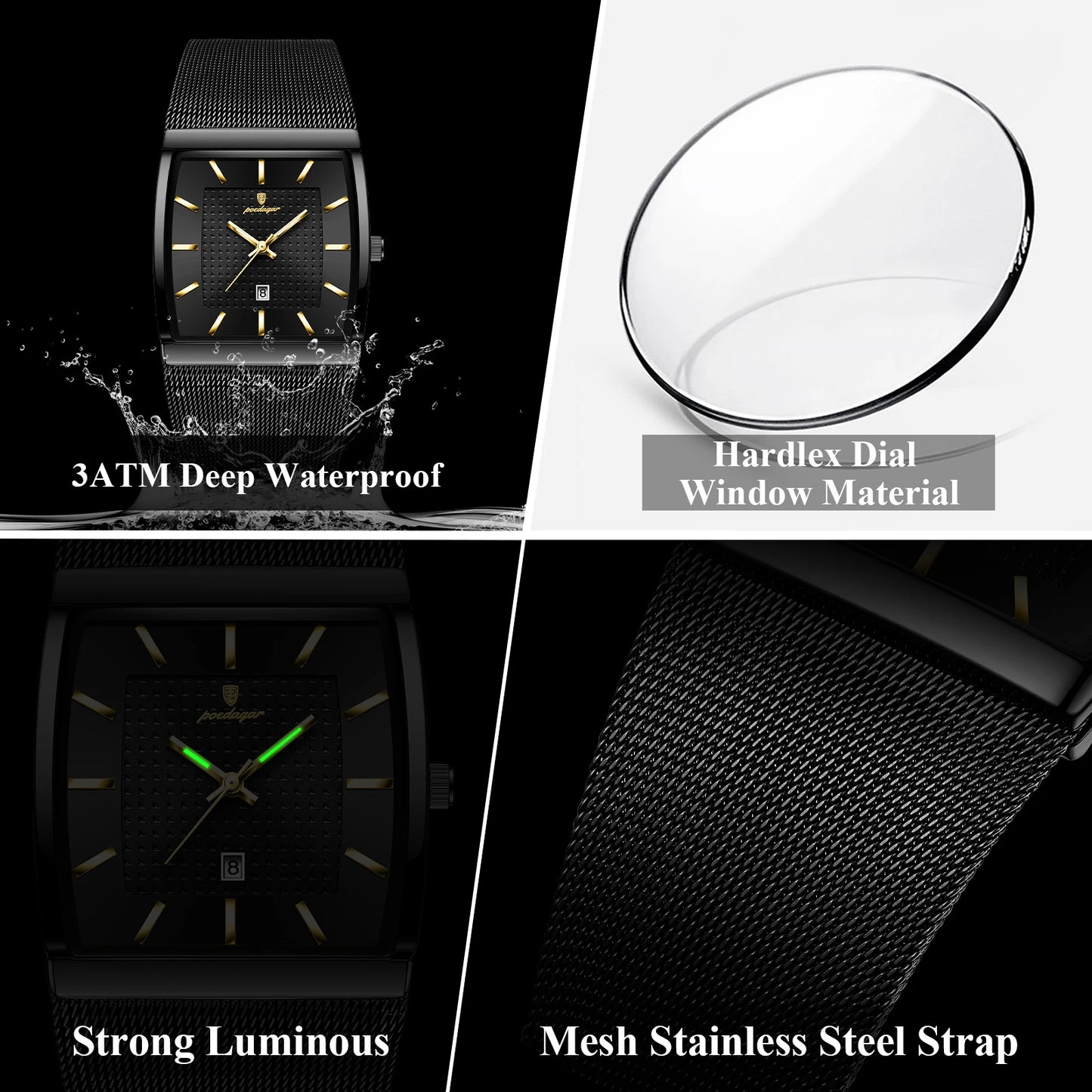 POEDAGAR Luxury Elegant Men's  Watche