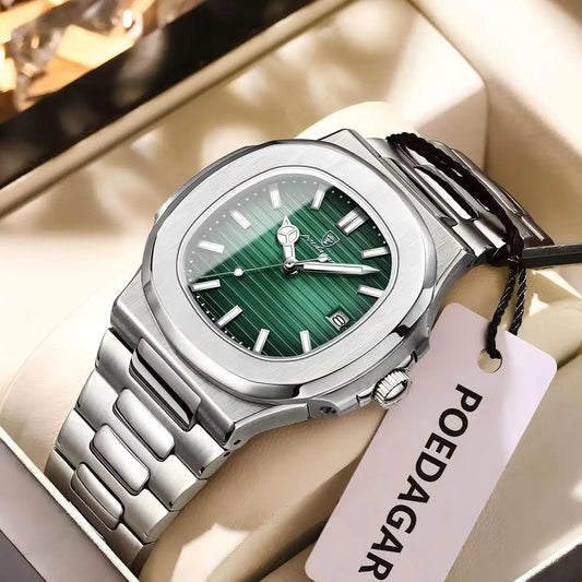 POEDAGAR Square Business Men Watch