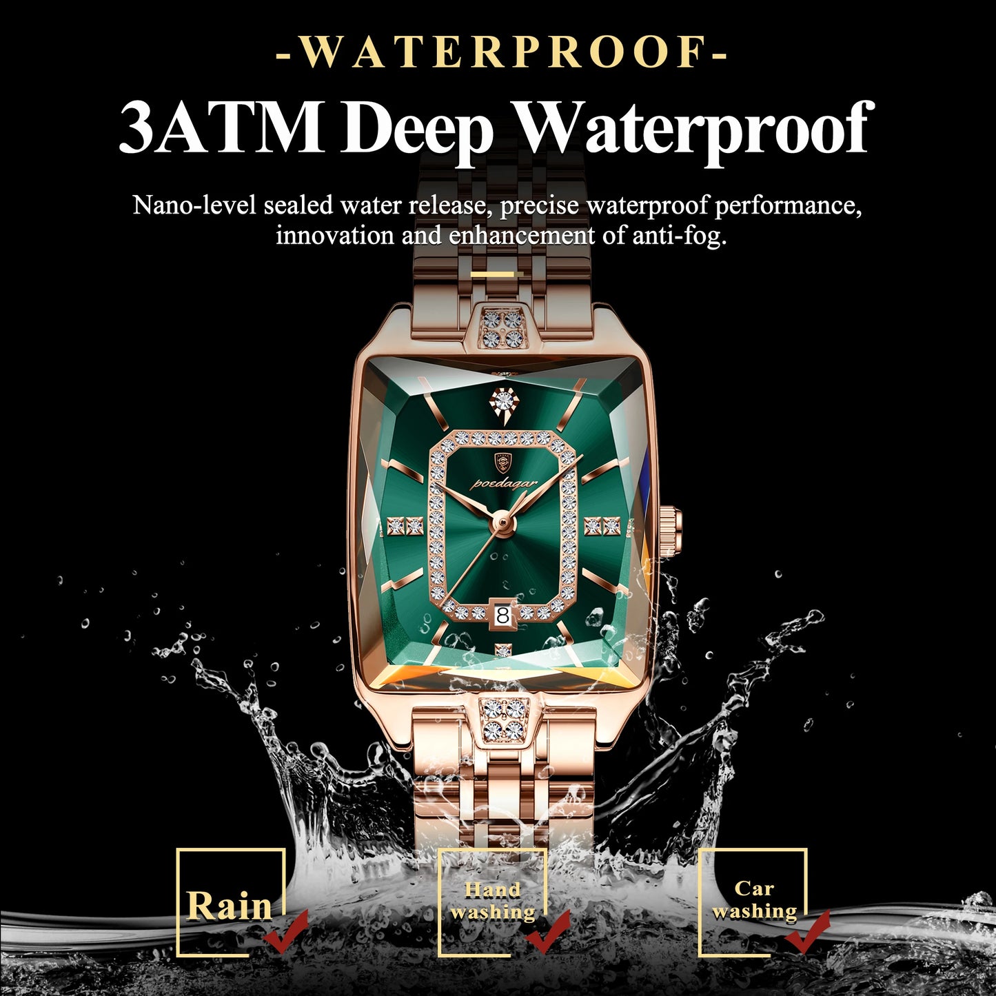 POEDAGAR Luxury Brand Ladies Wristwatch