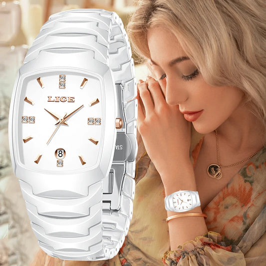LIGE Fashion Luxury Woman Watch