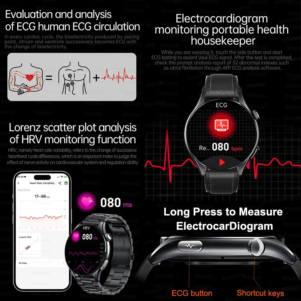 2025 New ECG+PPG Health Diagnosis Smartwatch