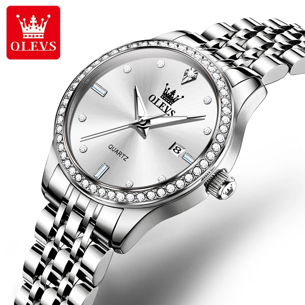 OLEVS Luxury  Watches Elegant Gold Fashion